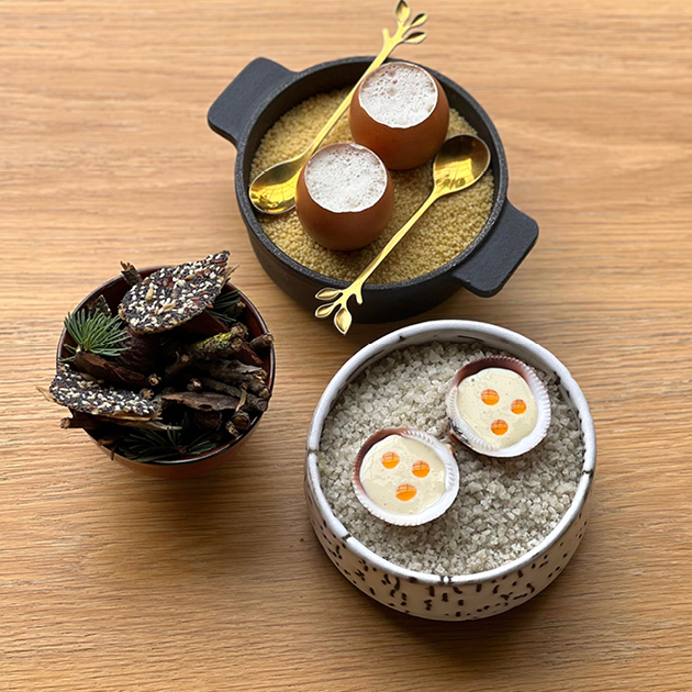 plats du restaurant le 1825