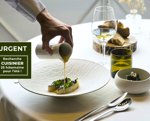 Le Restaurant Le 1825, situé au cœur du Domaine de la Brûlaire, recherche en urgence un cuisinier saisonnier pour renforcer son équipe !
