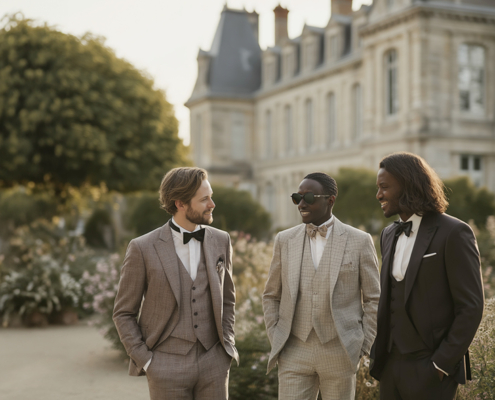 Chez Father & Sons, chaque homme mérite de briller avec des tenues de cérémonie élégantes. Mariage, gala, réception officielle…