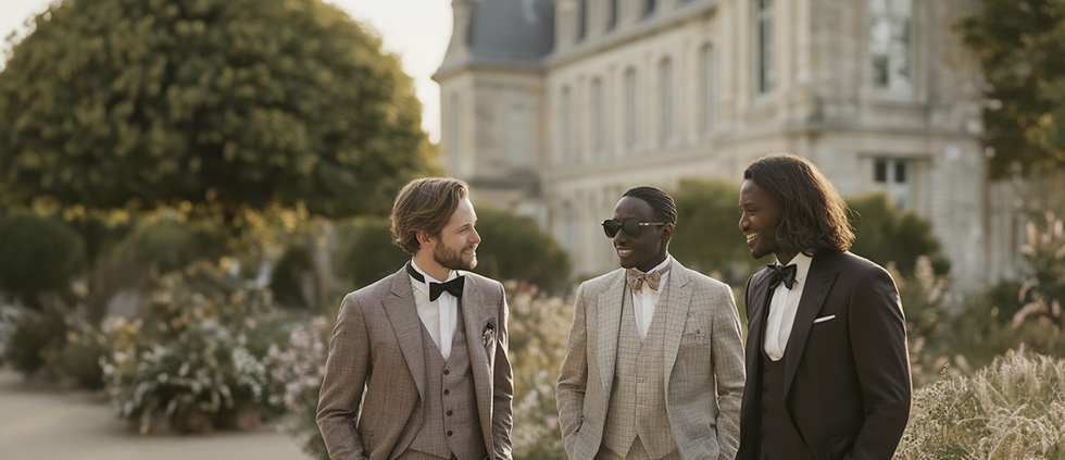 Chez Father & Sons, chaque homme mérite de briller avec des tenues de cérémonie élégantes. Mariage, gala, réception officielle…