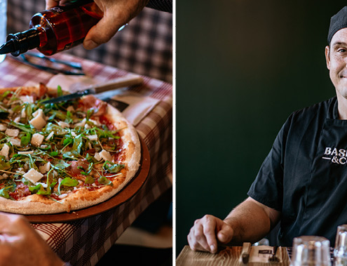 Basilic & Co, c’est bien plus qu’une simple pizzeria : c’est un lieu convivial où l’on vient partager un moment gourmand et chaleureux.